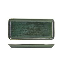 Aqua Green Terra Porcelain Rectangular Platter 